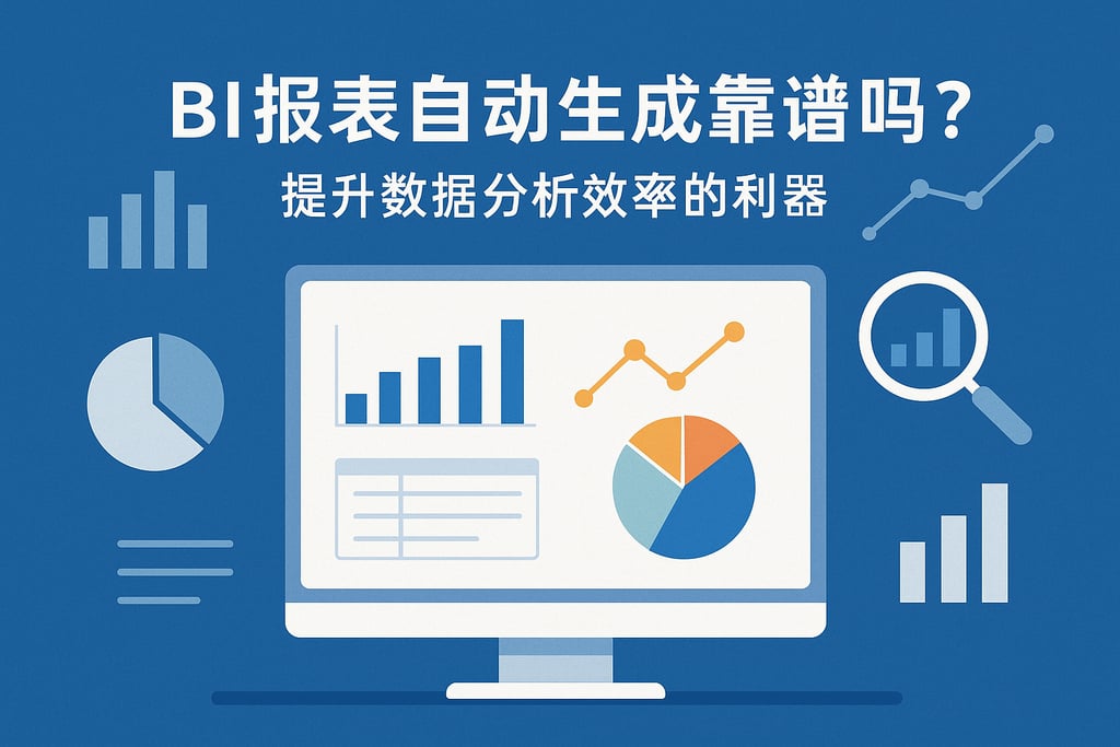 BI报表自动生成靠谱吗？提升数据分析效率的利器"